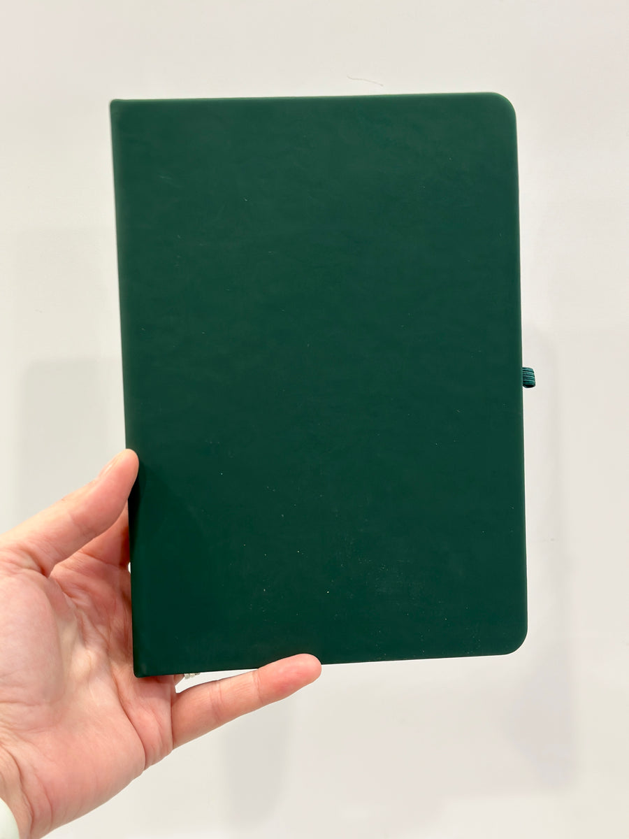Personalised Notebook - Forest Green