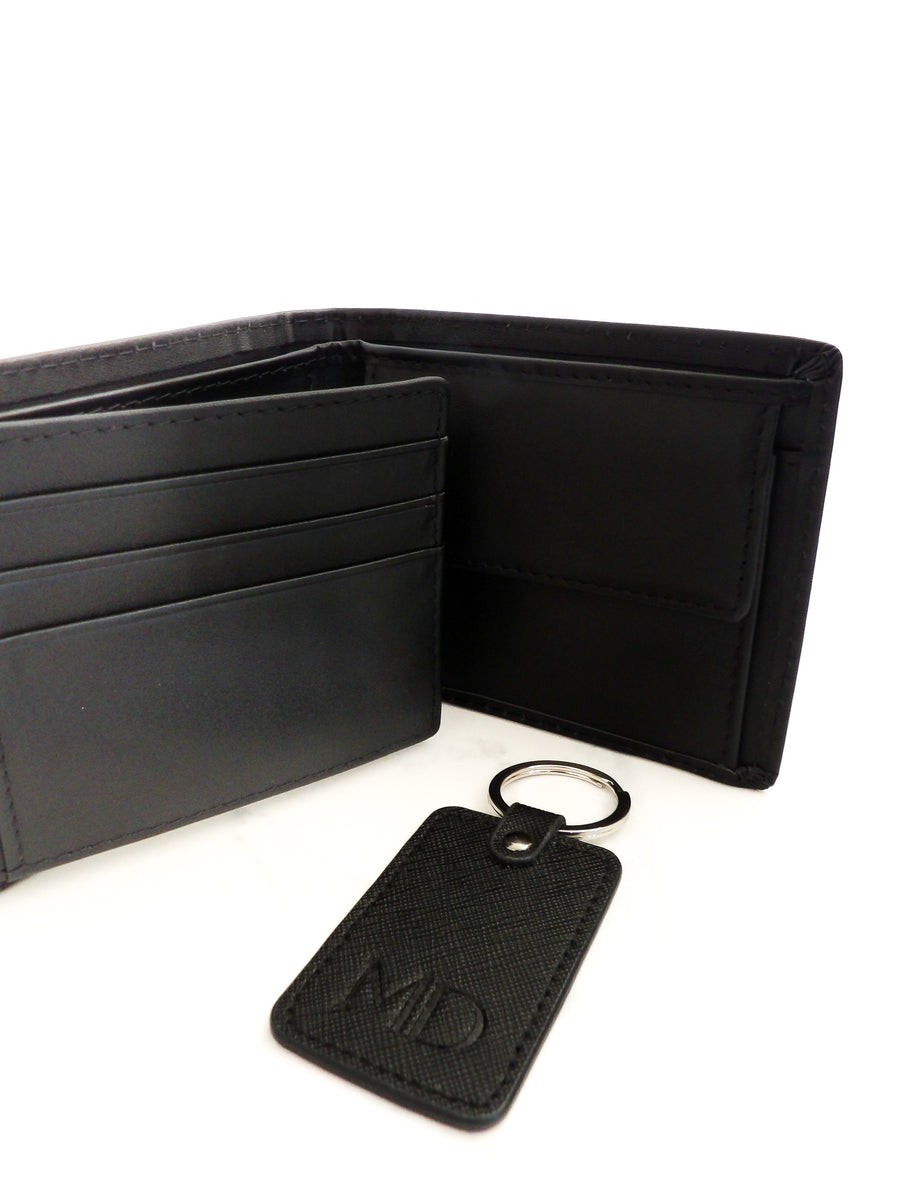 Personalised Mens Wallet & Keyring Bundle