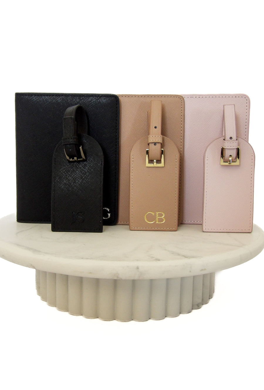 Personalised Passport Holder & Luggage Tag Gift Bundle