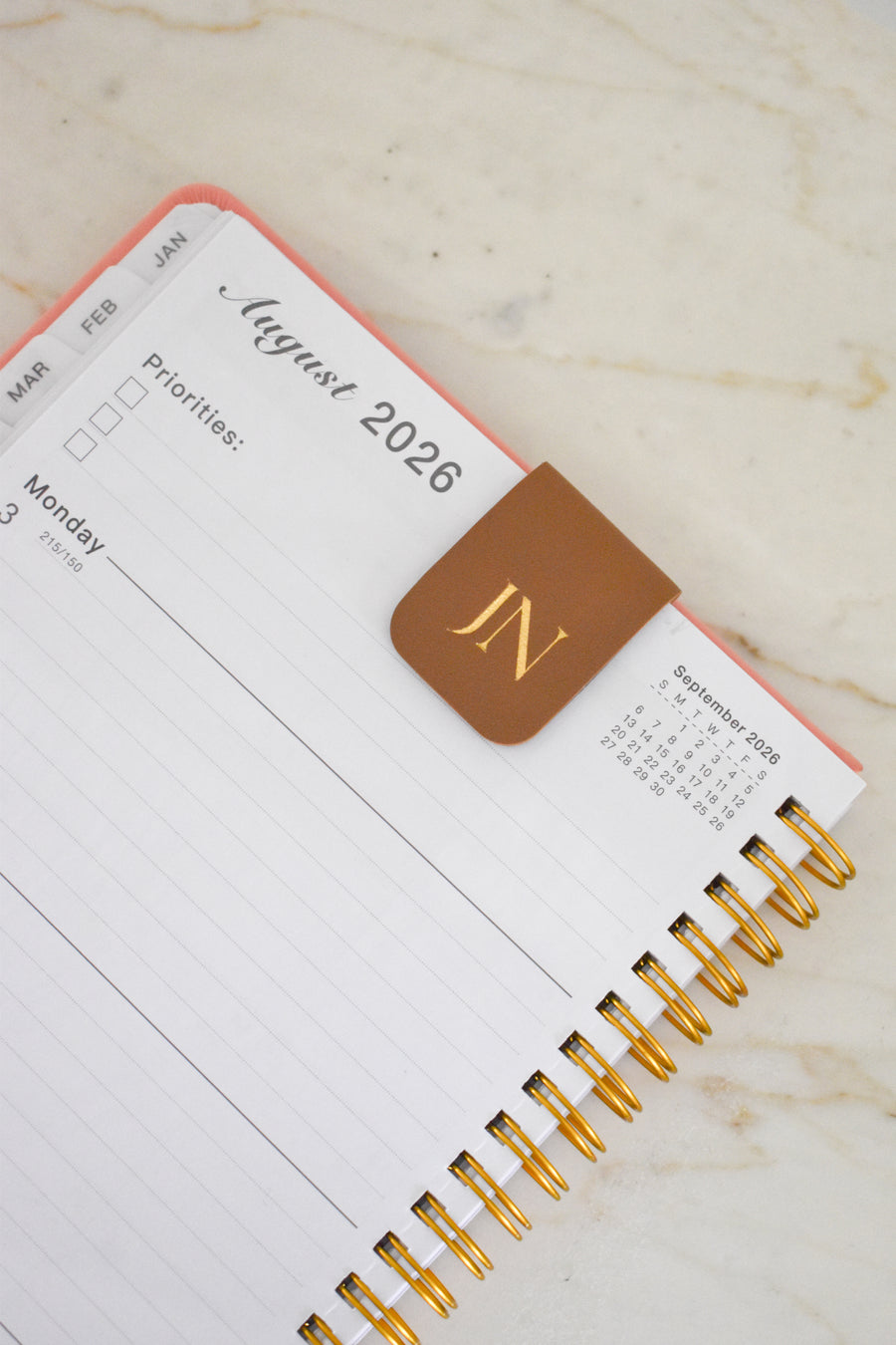 Personalised Magnetic Bookmark - Ivory