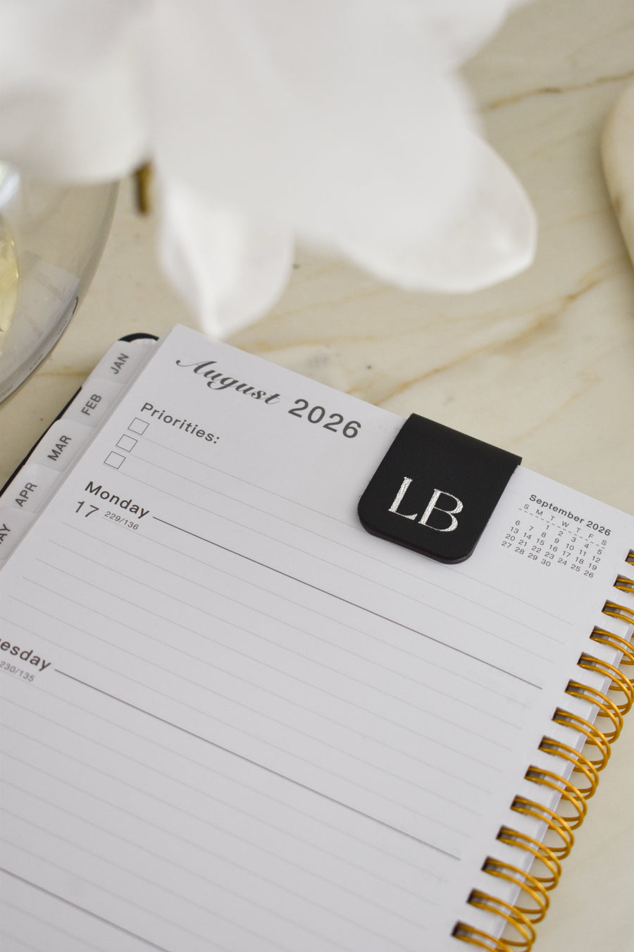 Personalised Magnetic Bookmark - Black