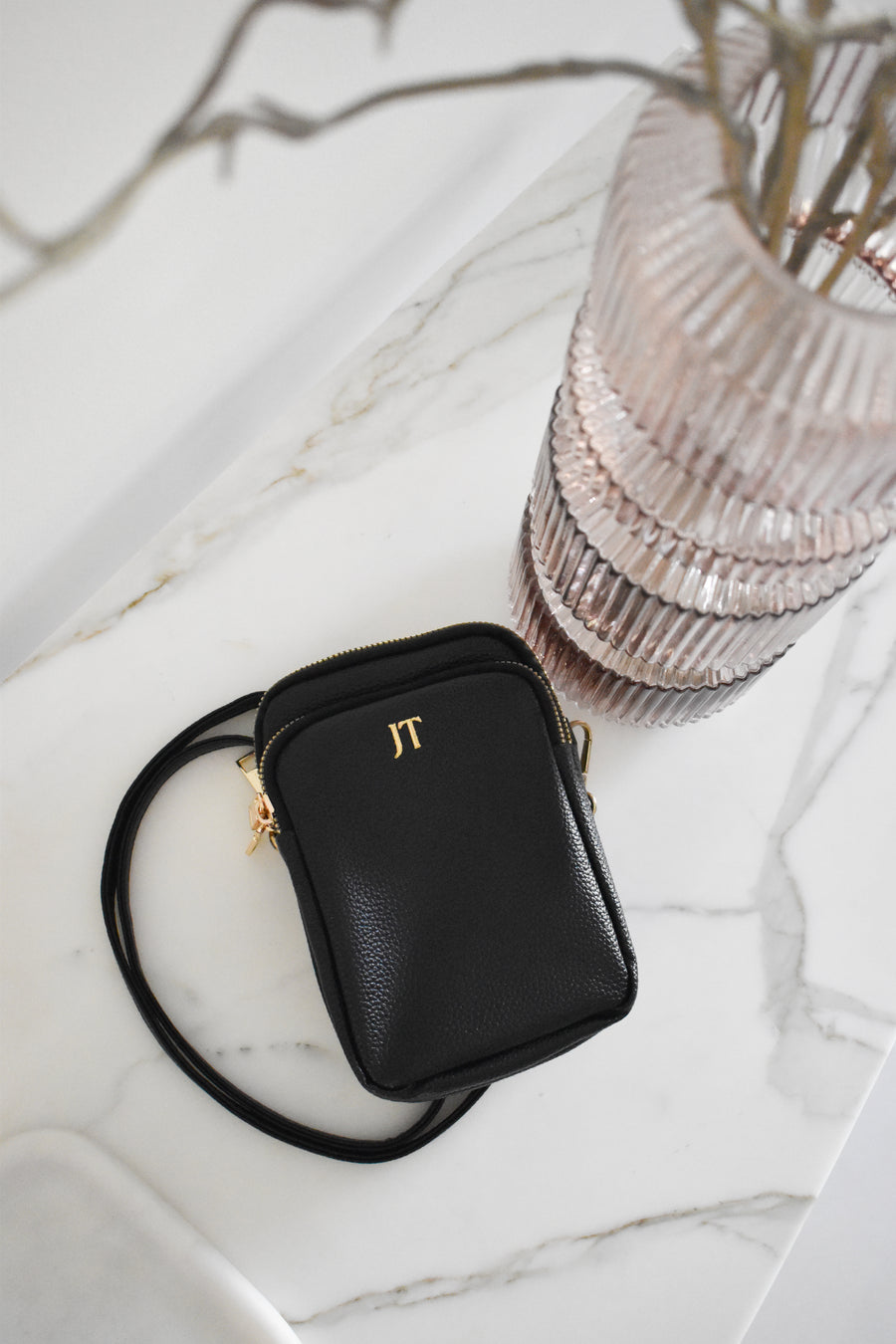 The Everyday Crossbody Bag – Personalised Pebble Vegan Leather
