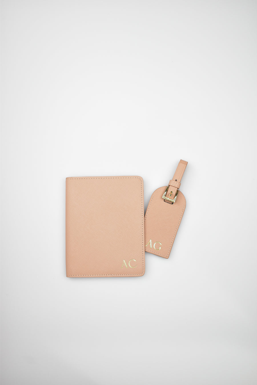 Personalised Passport Holder & Luggage Tag Bundle
