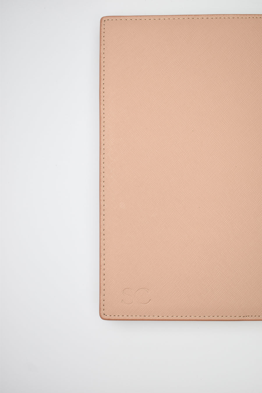 Saffiano Leather Notebook - Sandy Beige - The Best Kind