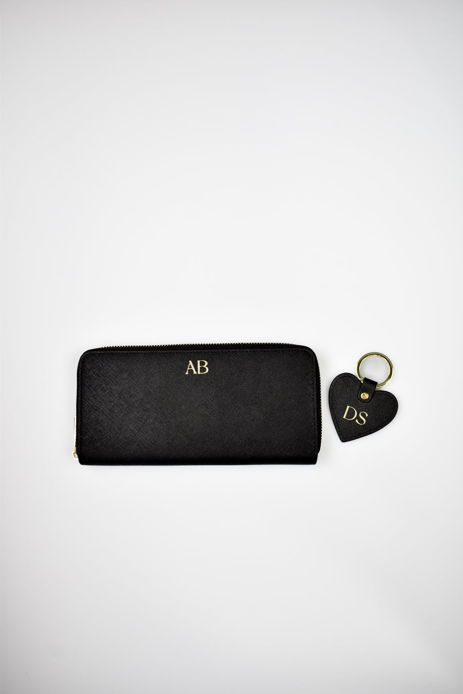 Saffiano leather wallet & heart keyring bundle - The Best Kind