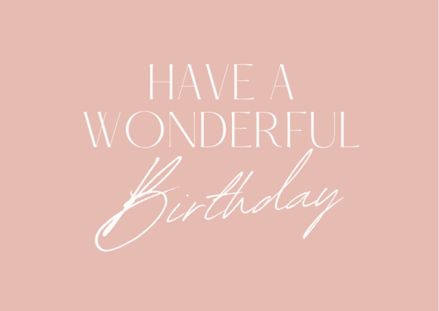 "Have a wonderful birthday" Pink Gift Card - The Best Kind